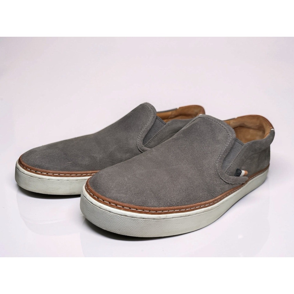 Allen Edmonds Men's Alpha Loafer Size 8.5 D Suede Slip On Sneaker Grey Suede EUC